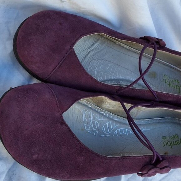Jambu grape suede ballet walking flars 10/fit like 9.5 - Picture 6 of 8